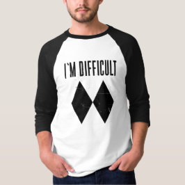 Camiseta Novedad de diamante negro doble en esquí