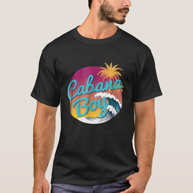 Camiseta Novedad de diseño gráfico colorido de Cabana Boy (Anverso)