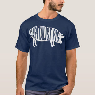 Camiseta Novedad de diversión de cerdo capitalista para emp