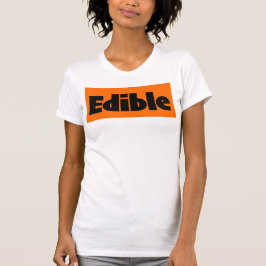 Camiseta Novedad de impresión comestible: impresión negra e