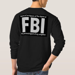 Camiseta NOVEDAD de impresión del FBI: diseño de humor