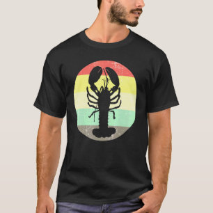 Camiseta Novedad de langosta retro Cajun Crayfish Crawfish 