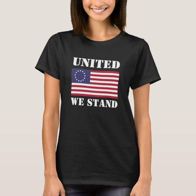 Camiseta Novedad de Moda Femenina UNITED WE STAND (Anverso)