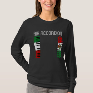 Camiseta Novedad de música de acordeón aéreo