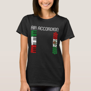 Camiseta Novedad de música de acordeón aéreo