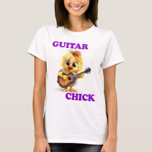 Camiseta Novedad de músicos de guitarra Chick