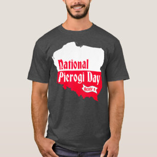 Camiseta Novedad del Día Nacional del Pierogi Dumpling Pola