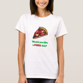 Camiseta Novedad divertida A PIZZA ESTE Regalo Navidad