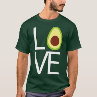 Camiseta Novedad divertida aguacate cute LOVE gráfica diver
