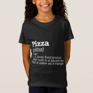 Camiseta Novedad divertida de definición de pizza