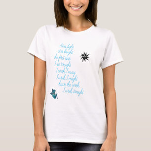 Camiseta Novedad divertida femenina WISH STAR LUMINOSA ESTR