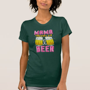 Camiseta Novedad divertida para beber mami
