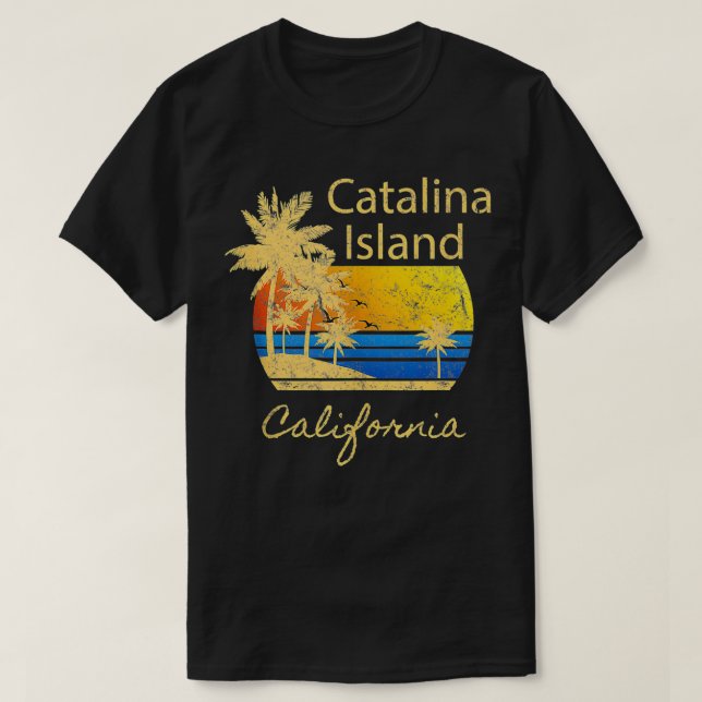 Camiseta Novedad en problemas en California, Isla Catalina  (Diseño del anverso)