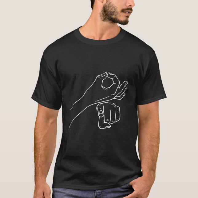 Camiseta Novedad explícita del lenguaje de Rótulo Asl (Anverso)