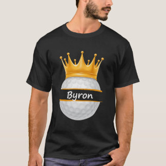 Camiseta Novedad Golf Nombre Personalizado Byron Sports Dad