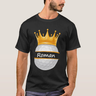 Camiseta Novedad Golf Nombre personalizado Deporte romano P