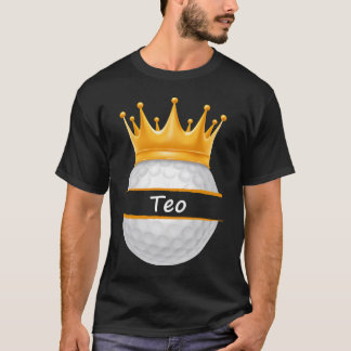 Camiseta Novedad Golf Nombre Personalizado Teo Sports Dad