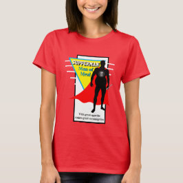 Camiseta Novedad graciosa SÚPPERMAN DE LA COMIDA