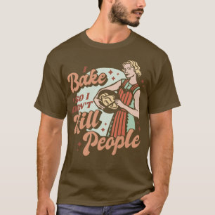Camiseta Novedad gráfica de cocción de panadería divertida 