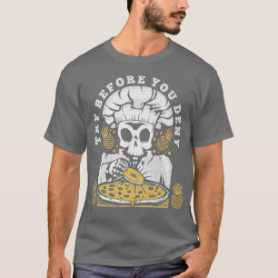 Camiseta Novedad gráfica divertida de piña pizza antes de i
