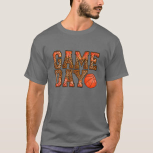 Camiseta Novedad Juego de Baloncesto Día Vibes Tee Leopard 
