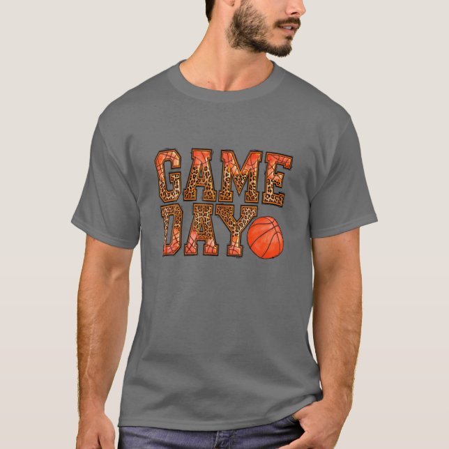 Camiseta Novedad Juego de Baloncesto Día Vibes Tee Leopard  (Anverso)