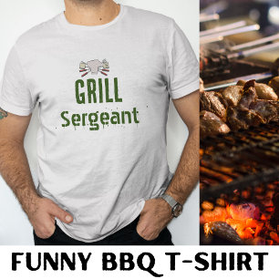Camiseta Novedad masculina del sargento Grill Funny Bbq