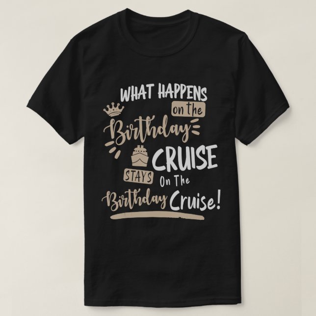 Camiseta Novedad Mi Crucero De Cumpleaños Funny Diseño Para (Diseño del anverso)
