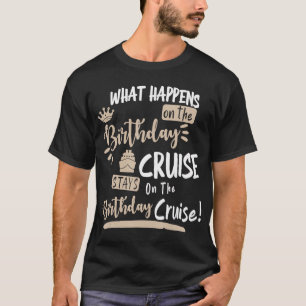 Camiseta Novedad Mi Crucero De Cumpleaños Funny Diseño Para