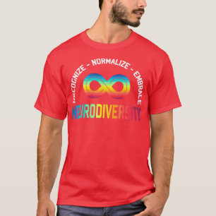 Camiseta Novedad Neurodiversidad Arcoiris Infinidad Hombres