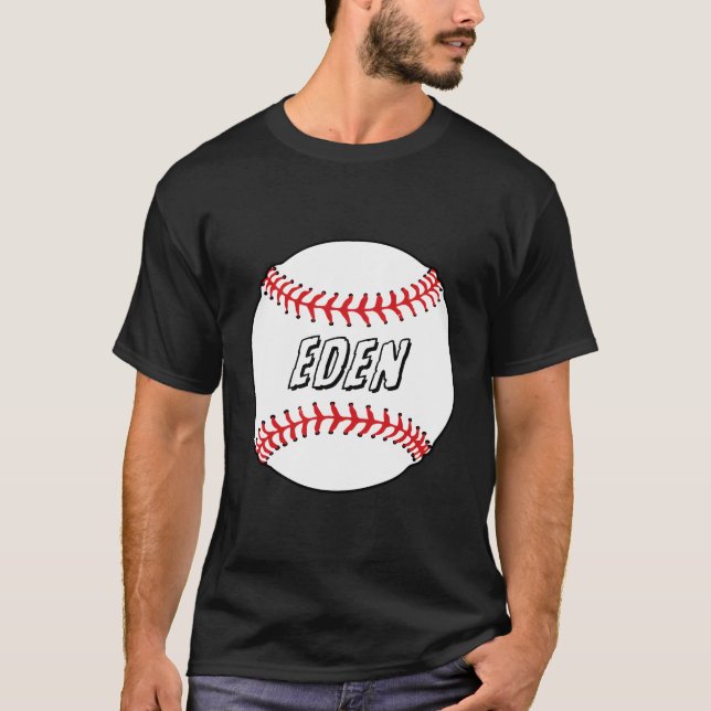 Camiseta Novedad Nombre Personalizado Eden Celebraciones De (Anverso)