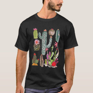 Camiseta Novedad Retro Cactoide Opuntias Horticultura Herba