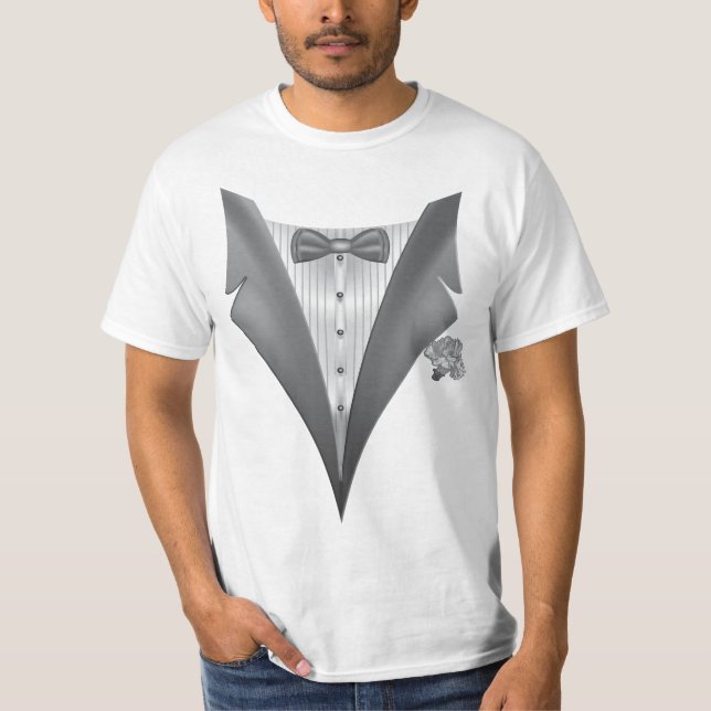 Camiseta Novedad Tux Print (Anverso)