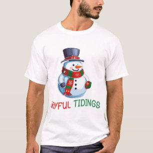 Camiseta Novedades alegres Magic Snowman