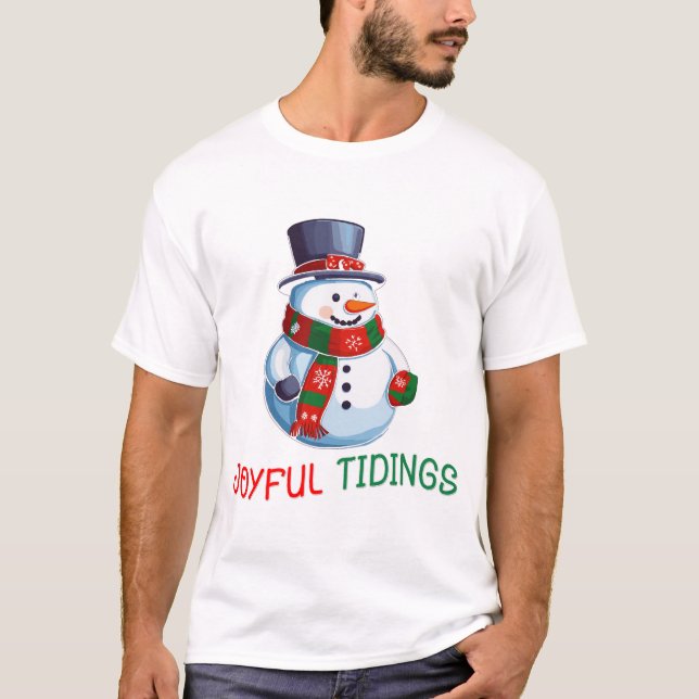 Camiseta Novedades alegres Magic Snowman (Anverso)