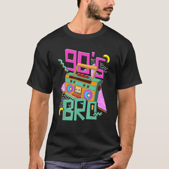Camiseta Novedades Bro Retro 1990 Vintage Music 90s (Anverso)