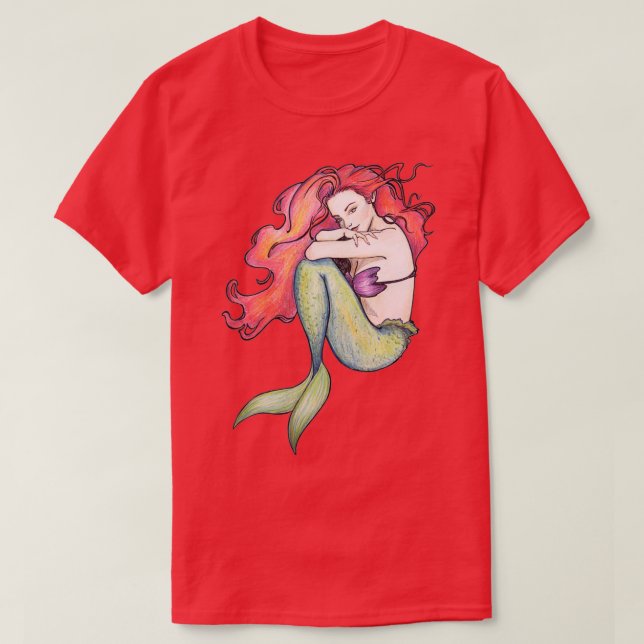 Camiseta Novedades de arte en la sirena (Diseño del anverso)