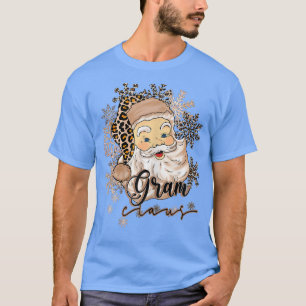 Camiseta Novedades de Santa Gram Claus Leopard de Snowflake
