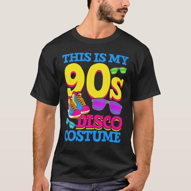 Camiseta Novedades Disco Costume Fiesta Música Retro 90 (Anverso)