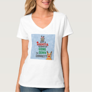 Camiseta Novedosa caída de niños con Chiste de chimenea