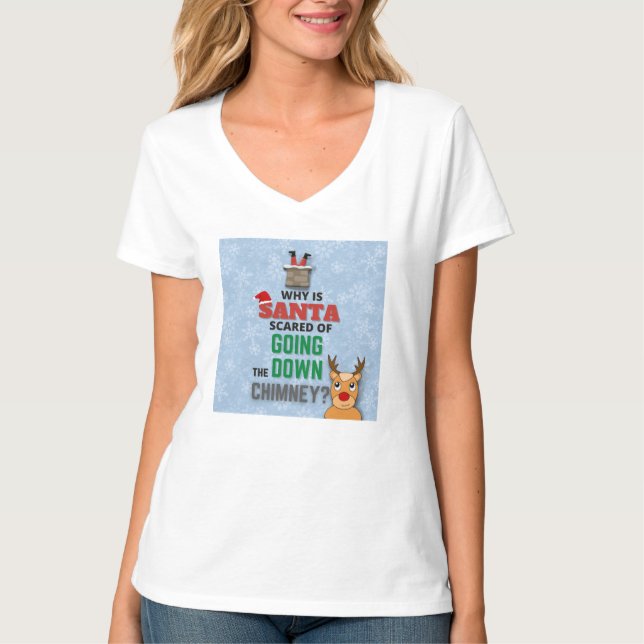 Camiseta Novedosa caída de niños con Chiste de chimenea (Anverso)