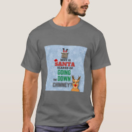 Camiseta Novedosa caída de niños con Chiste de chimenea