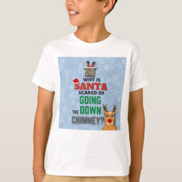 Camiseta Novedosa caída de niños con Chiste de chimenea