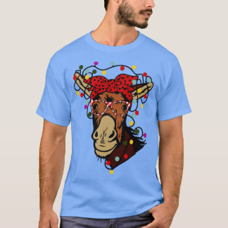 Camiseta Novedosa y linda vaca Heifer con anna y gafas C