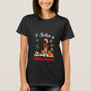 Camiseta Novedosas mujeres de Santa German Pastor Claus Per