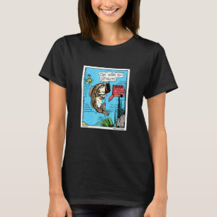Camiseta Novela de Pesca de Factura de Agua Escandalosa