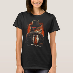 Camiseta Novela gráfica del detective gato agente ratón de