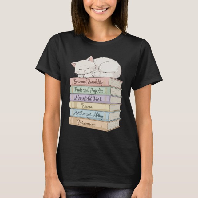 Camiseta Novelas de Jane Austen IX (Anverso)