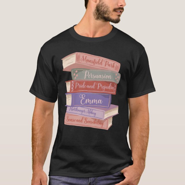 Camiseta Novelas de Jane Austen V (Anverso)