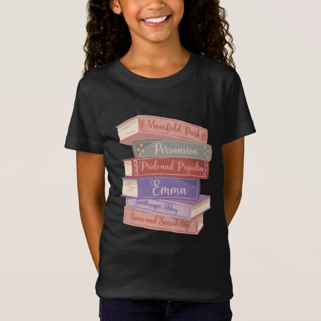 Camiseta Novelas de Jane Austen V (Anverso)